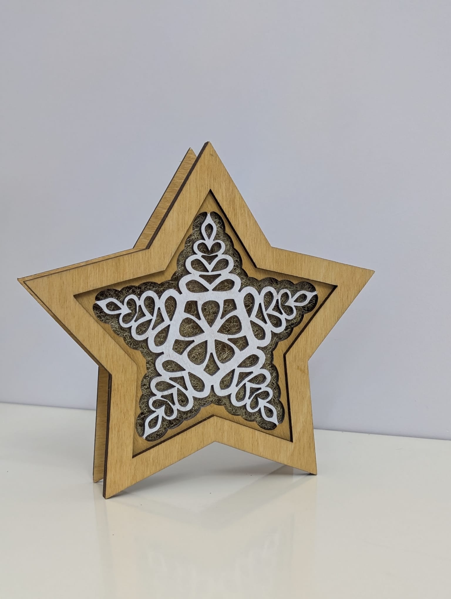 Light Oak Opal Teardrop Star Light Box - Image 4