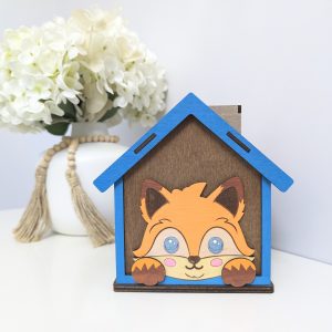 Foxy (Blue) Money Box