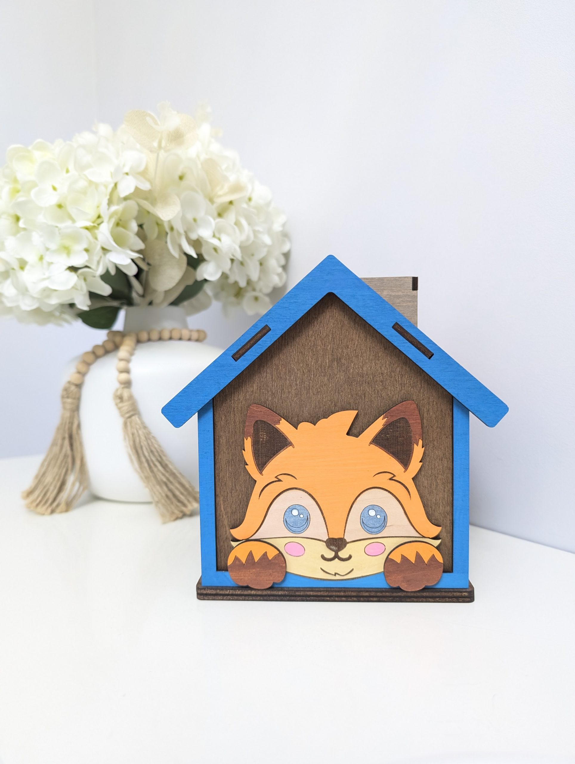Foxy (Blue) Money Box