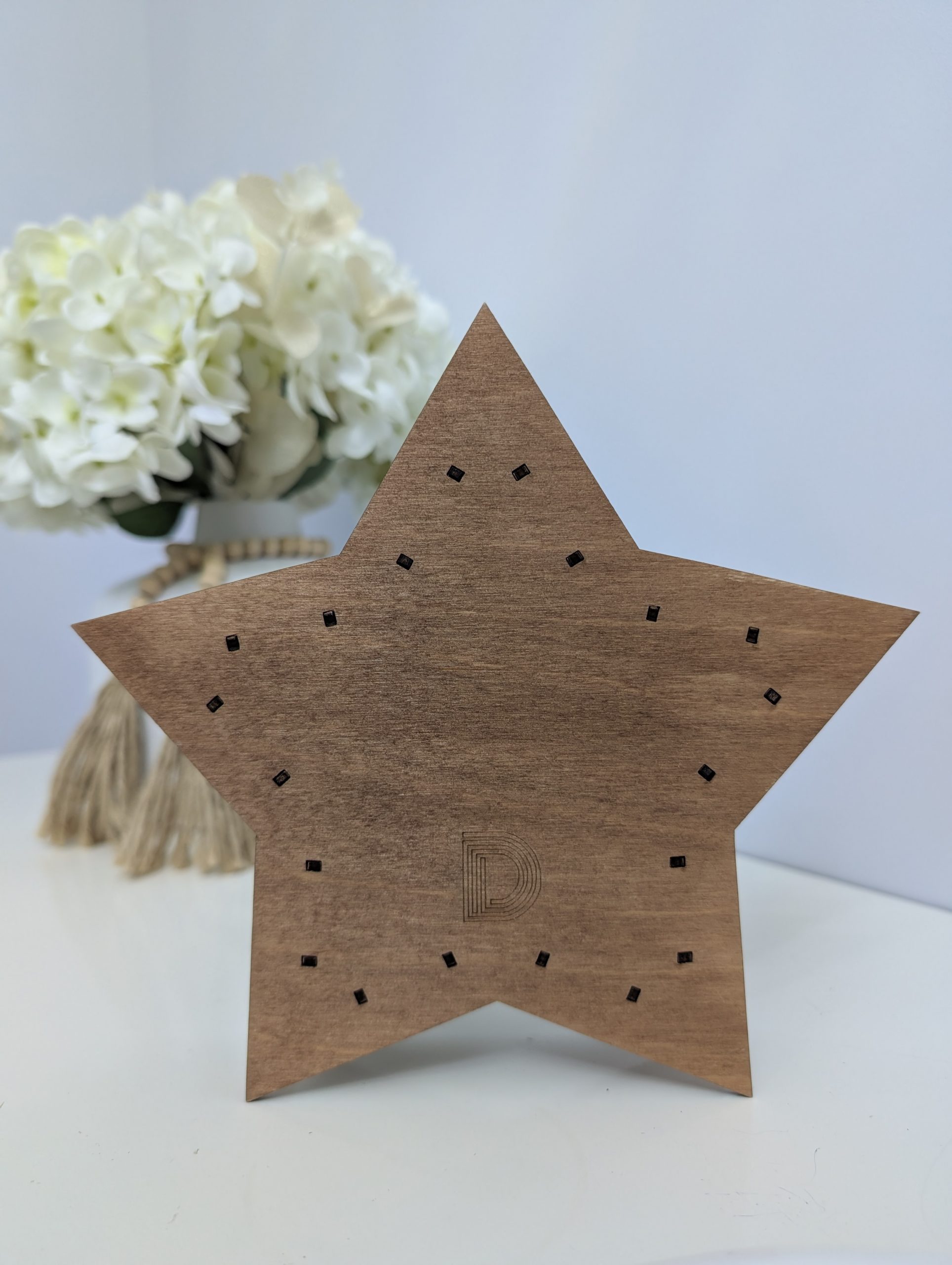 Walnut Steam Train Themed Star Light Box - Image 5