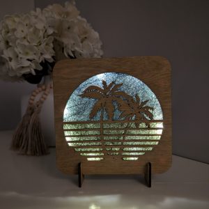 Palm Tree Laser-Cut Nightlight