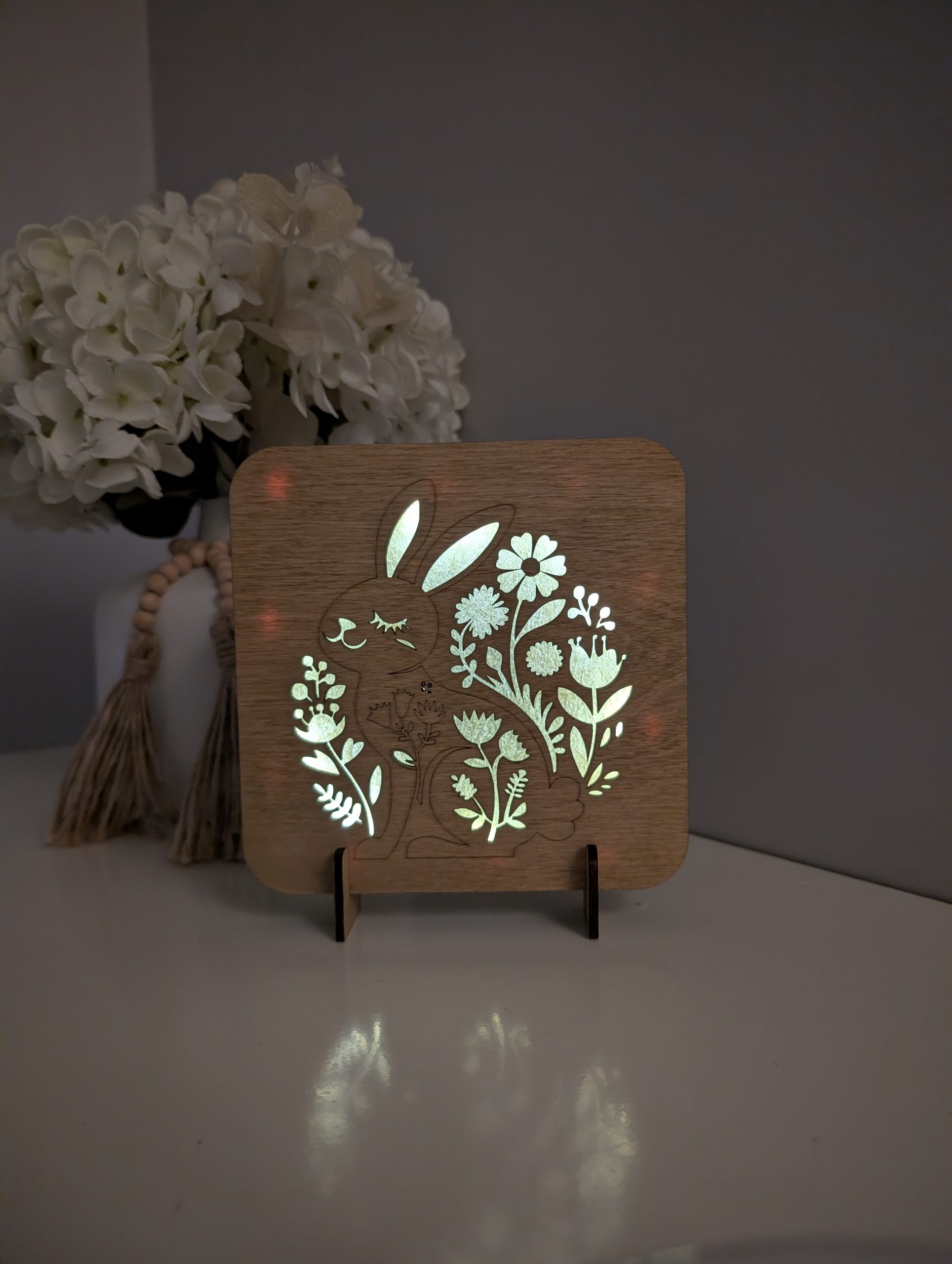 Bunny Laser-Cut Nightlight
