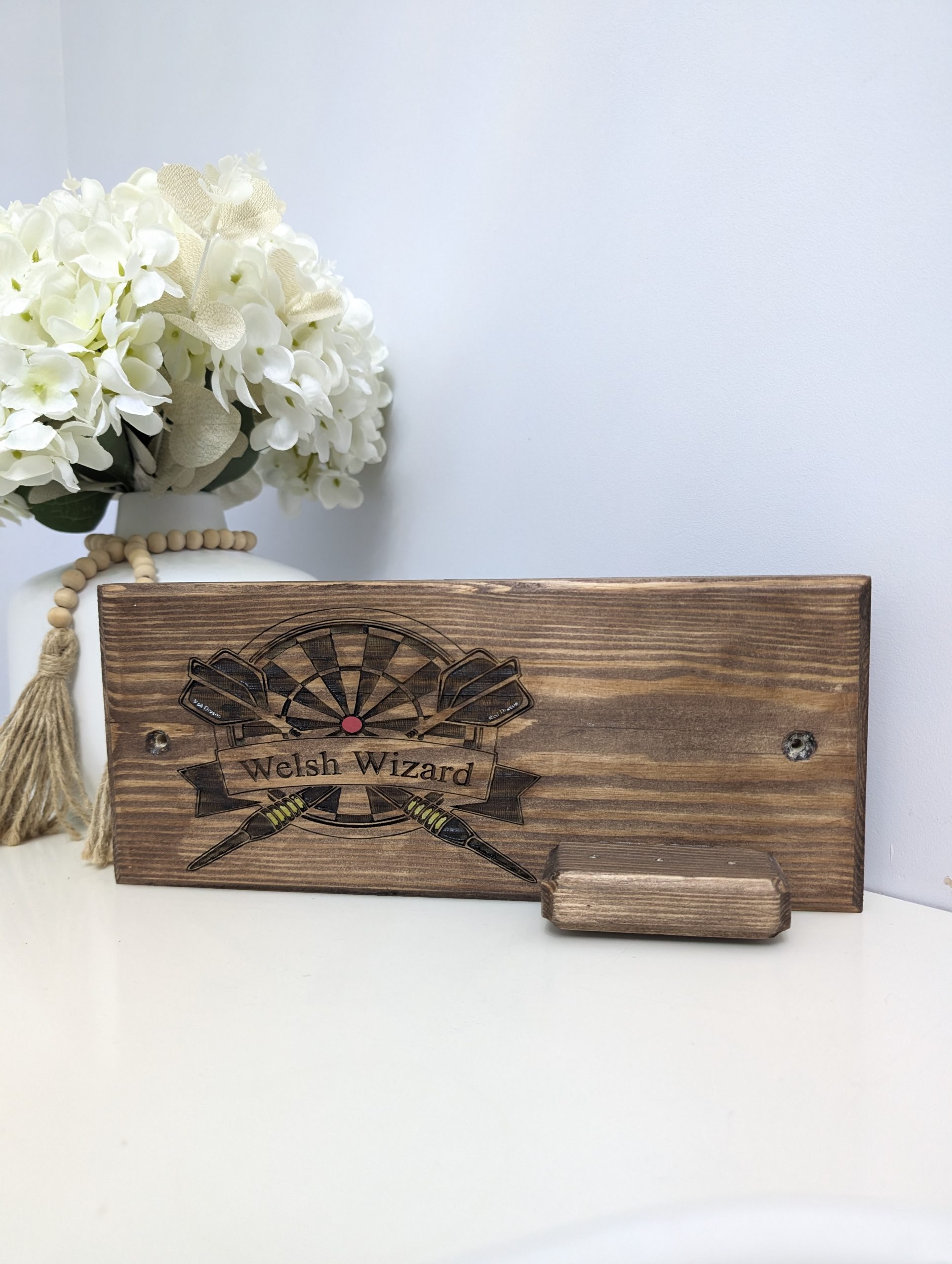 Redwood & Birch Plywood Custom Dart Holder - Image 3