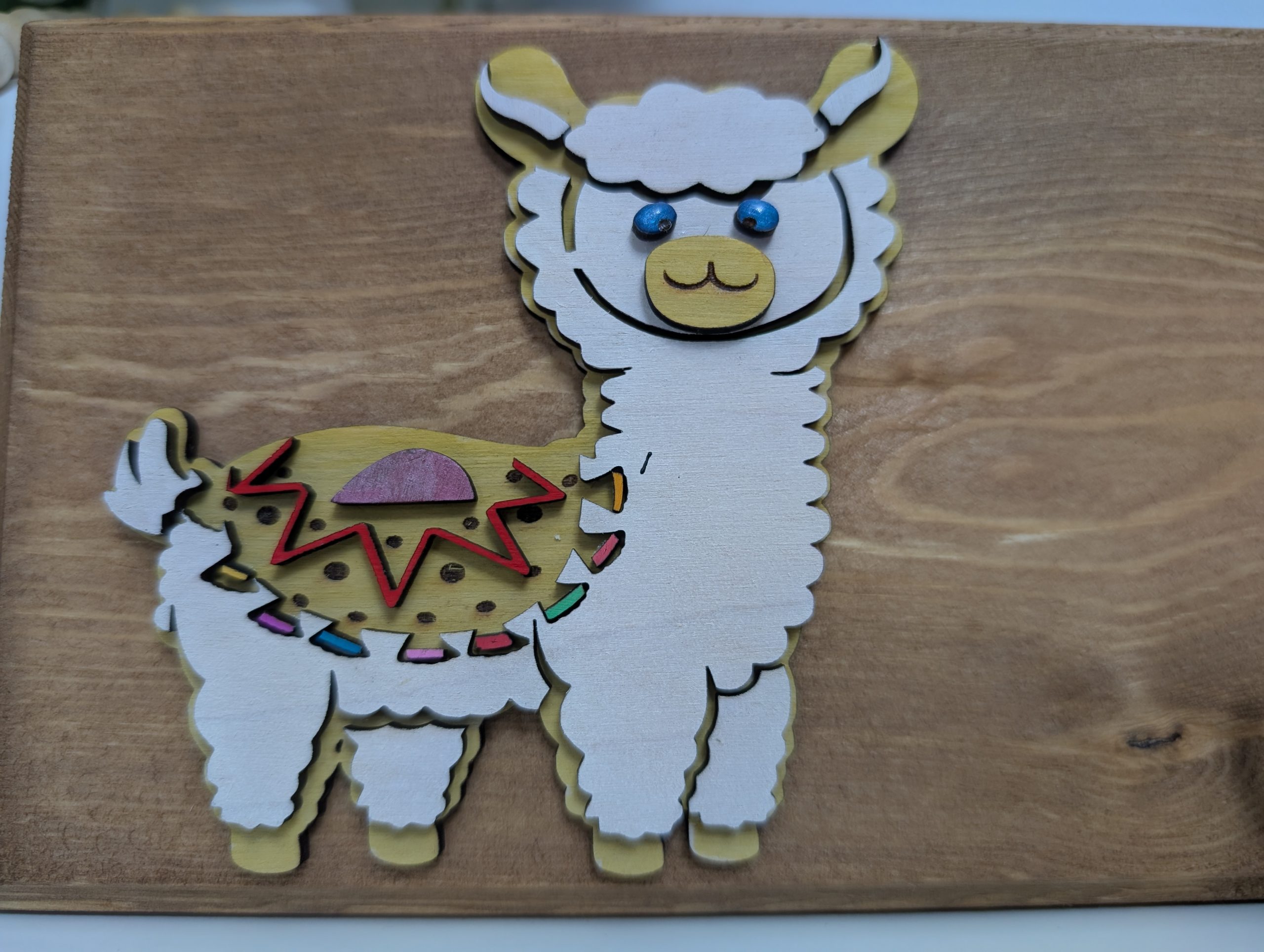 Playful Animal-Themed Redwood & Birch Plywood Coat Hook - Image 3
