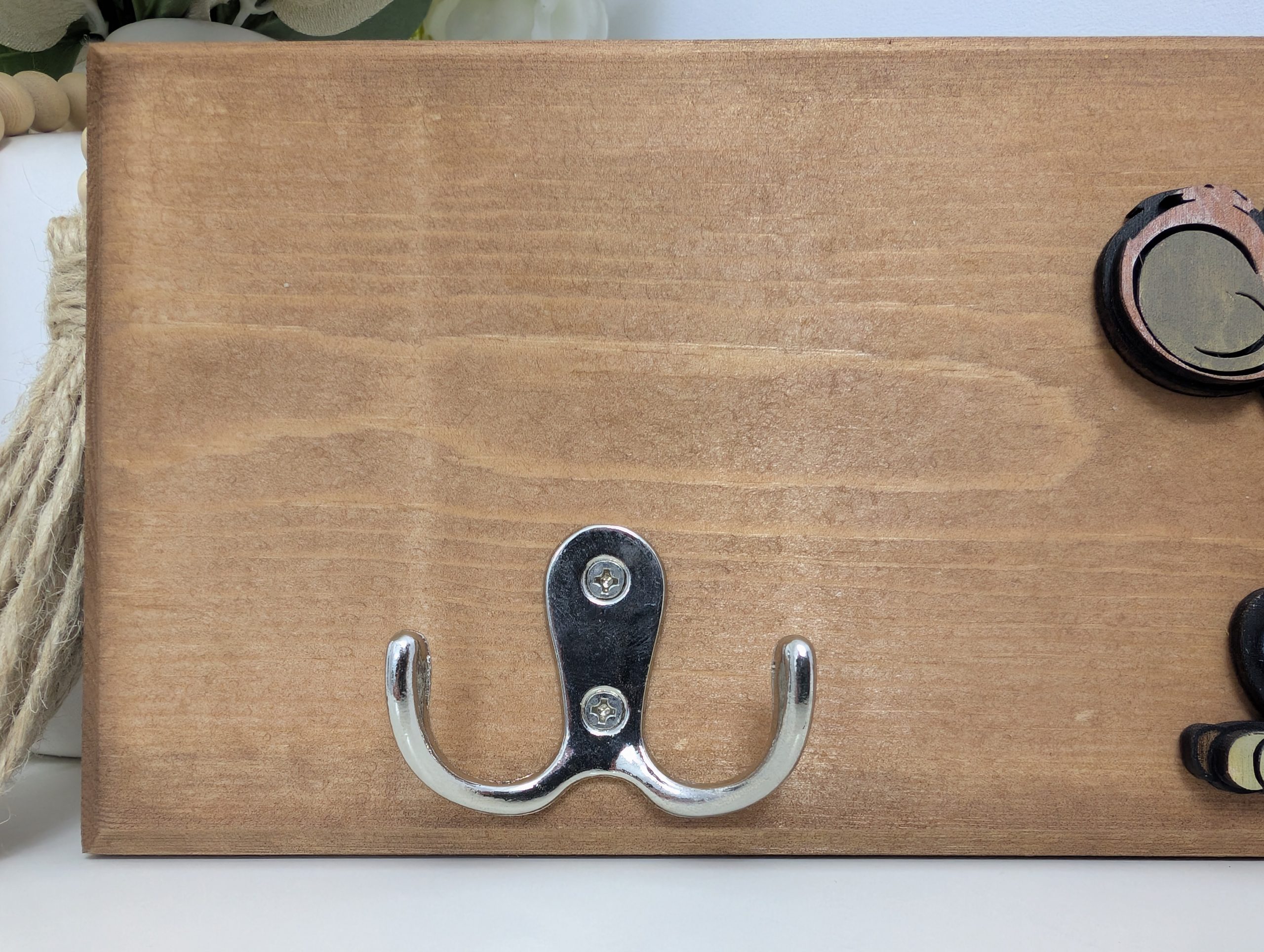 Playful Animal-Themed Redwood & Birch Plywood Coat Hook - Image 10