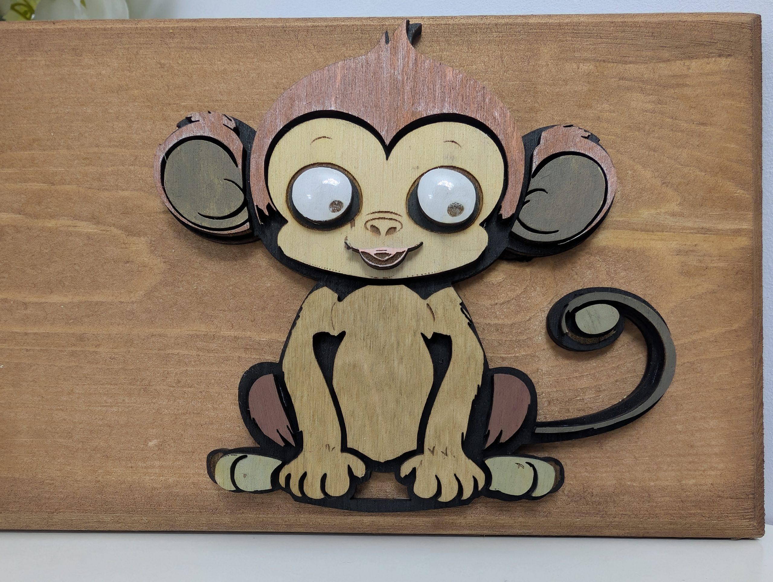 Playful Animal-Themed Redwood & Birch Plywood Coat Hook - Image 5