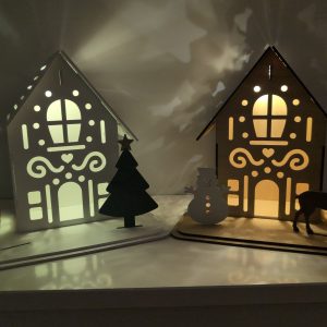 Large Christmas House with LED Lights