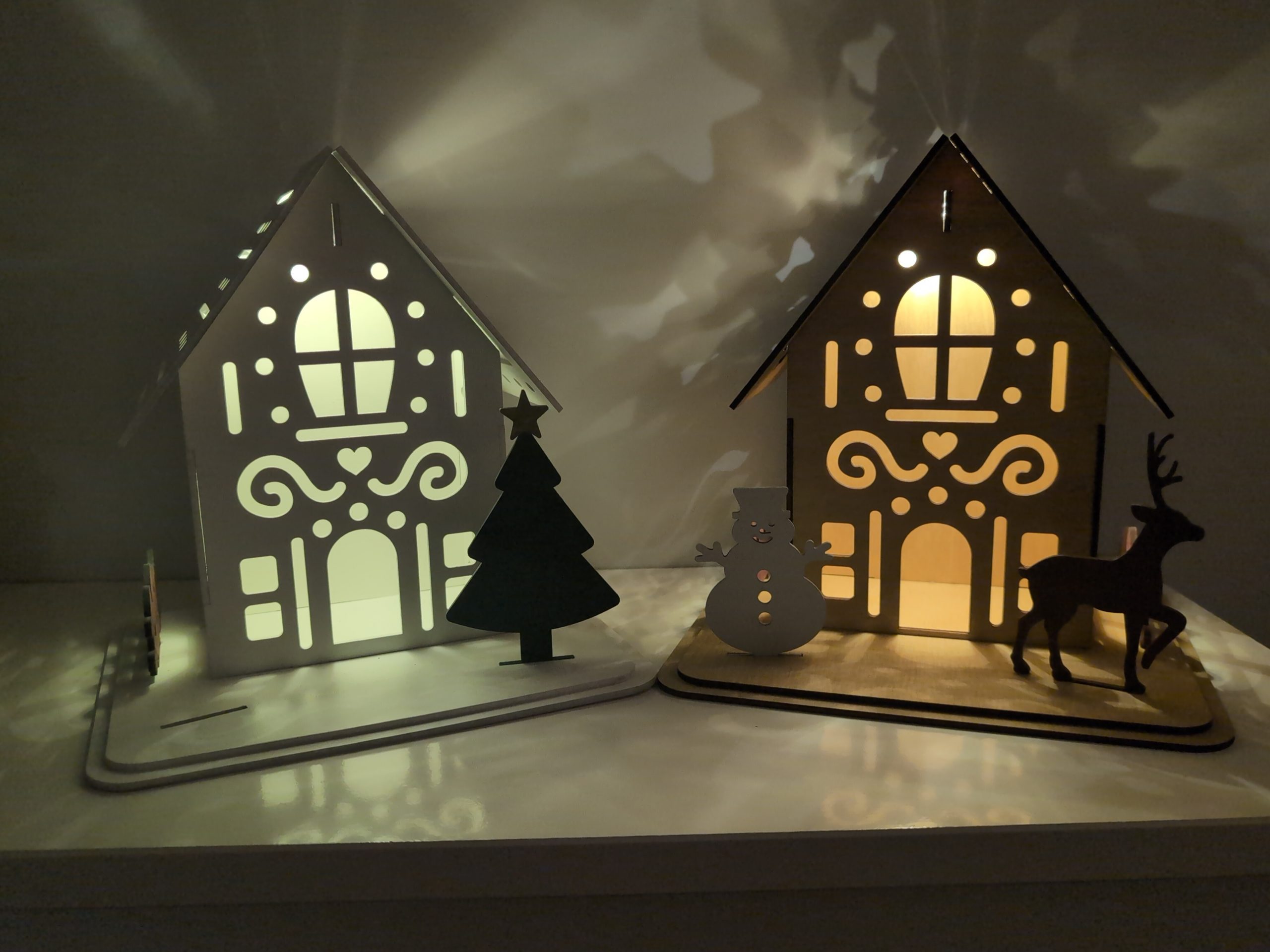 Large Christmas House with LED Lights