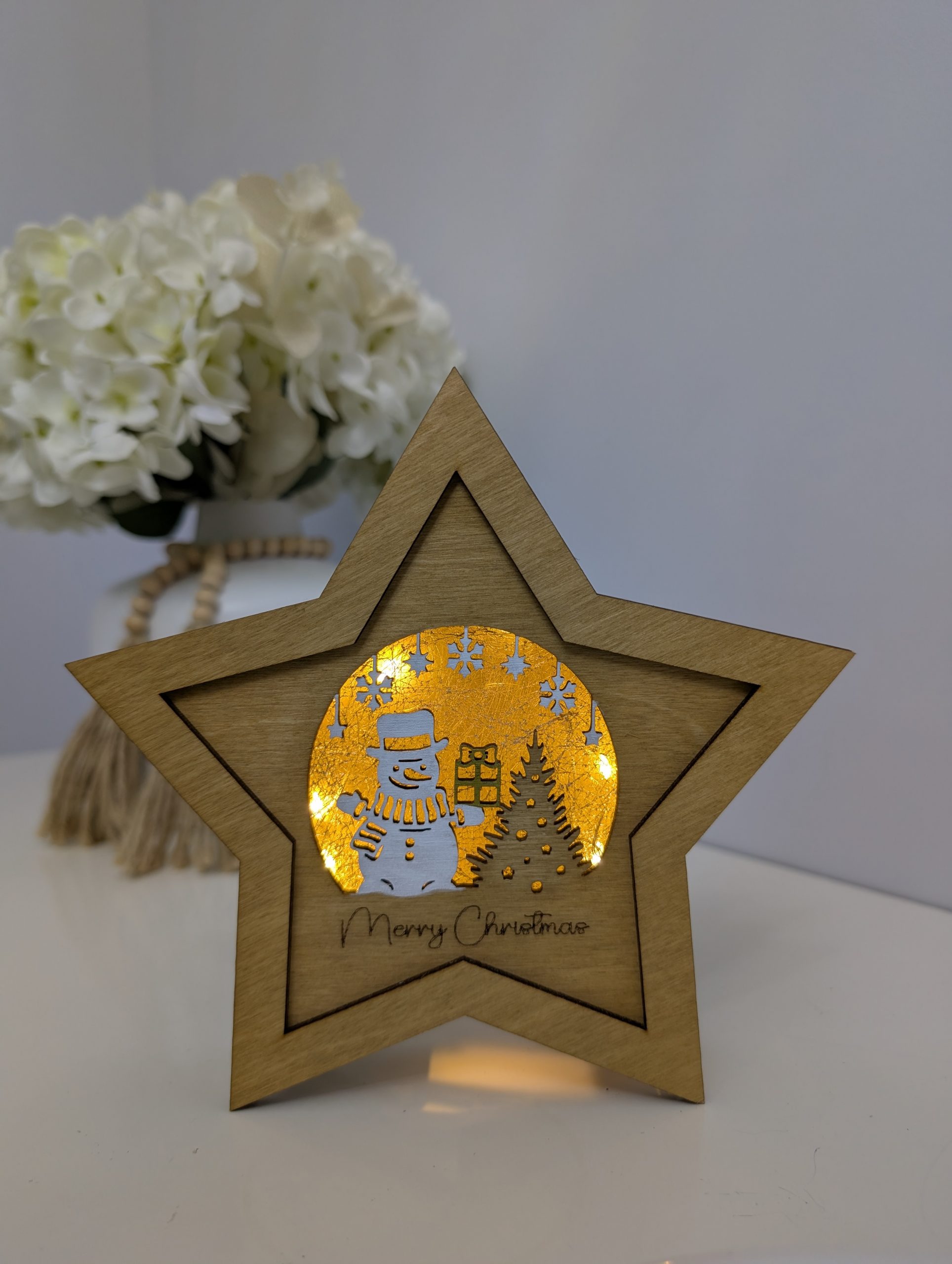 ❄️Snowman Star Light Box