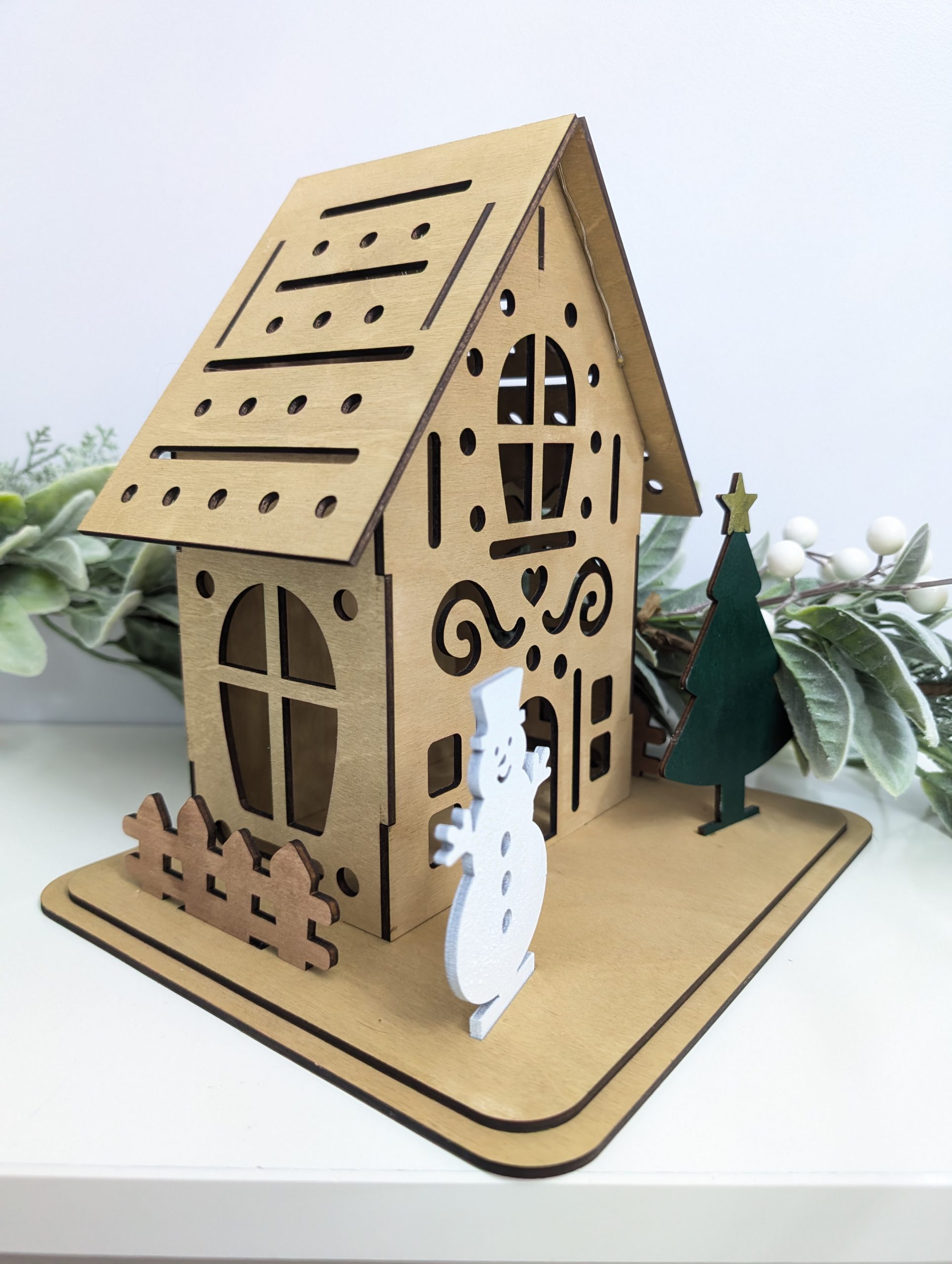 Large Christmas House with LED Lights - Image 4