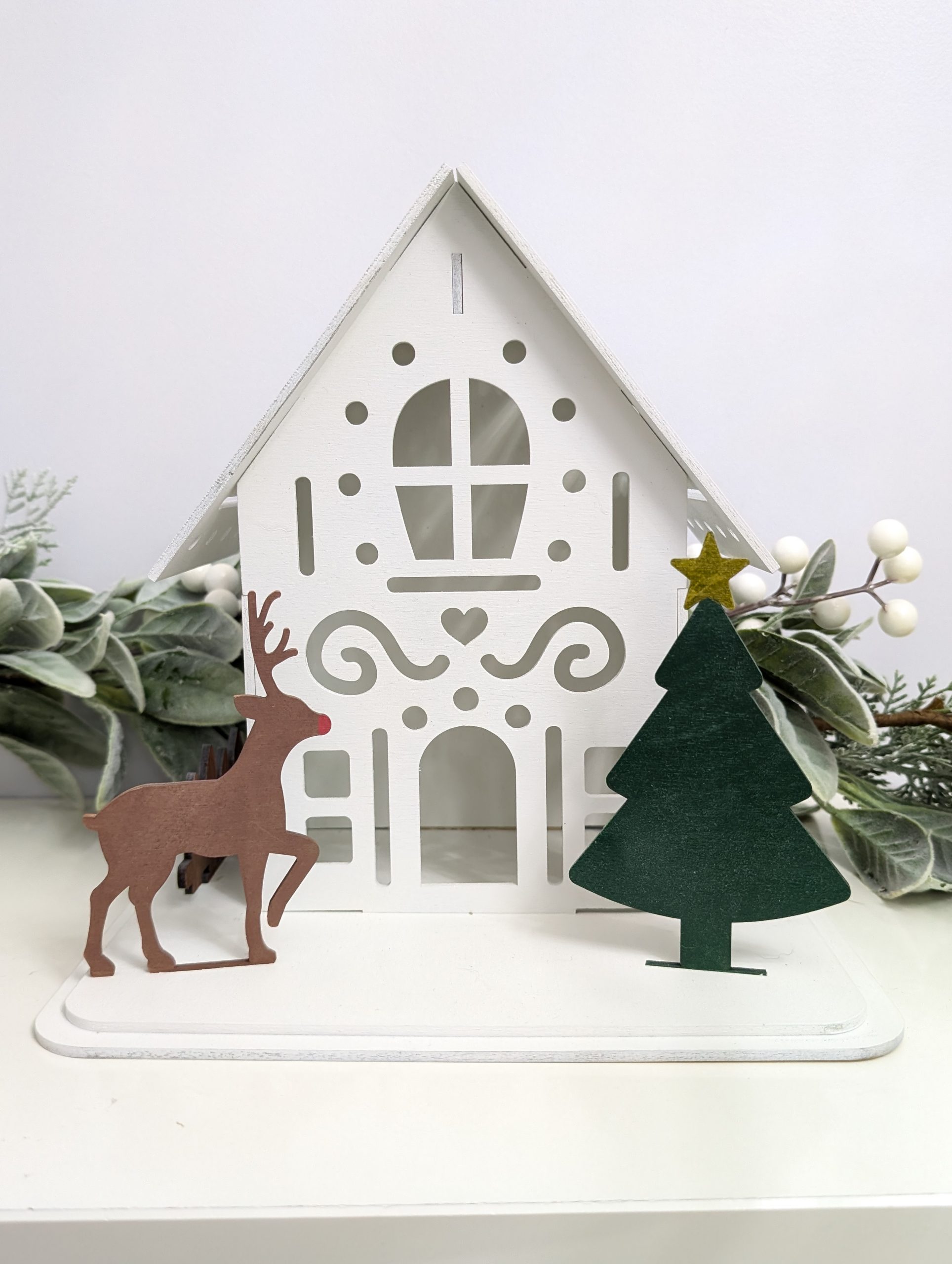 Large Christmas House with LED Lights - Image 3