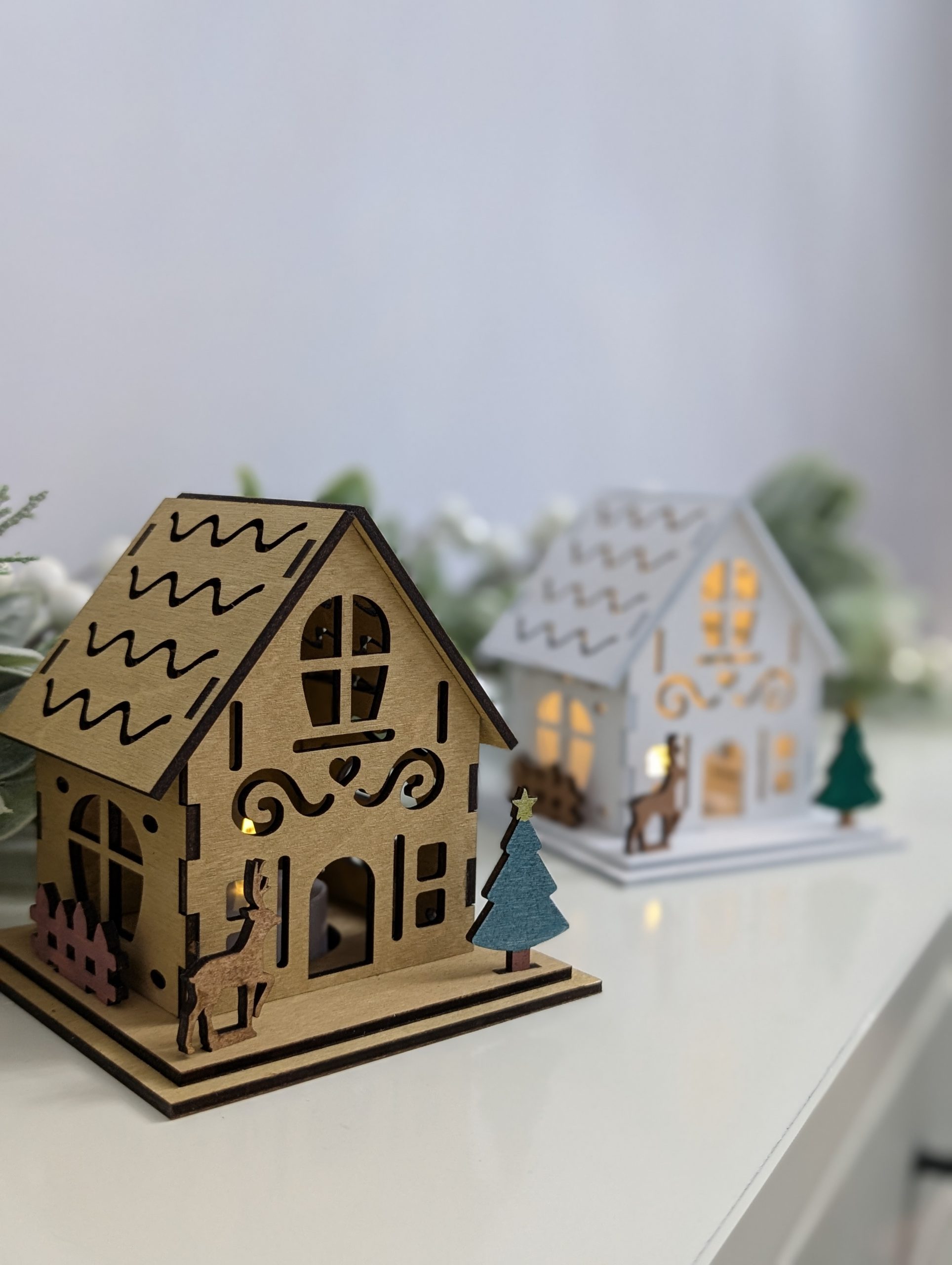 Medium Christmas House With LED Tea Light - Image 3