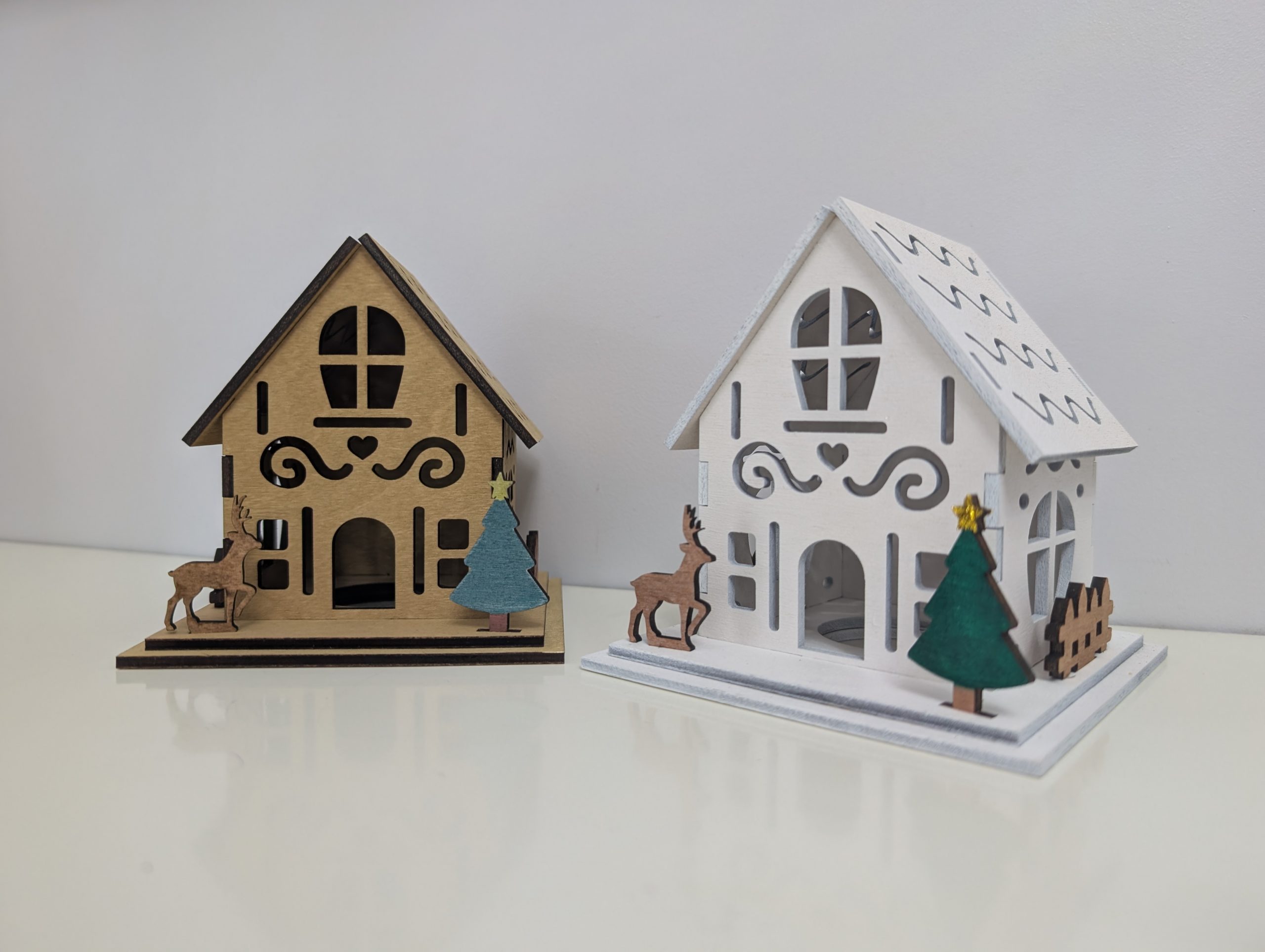 Medium Christmas House With LED Tea Light - Image 5