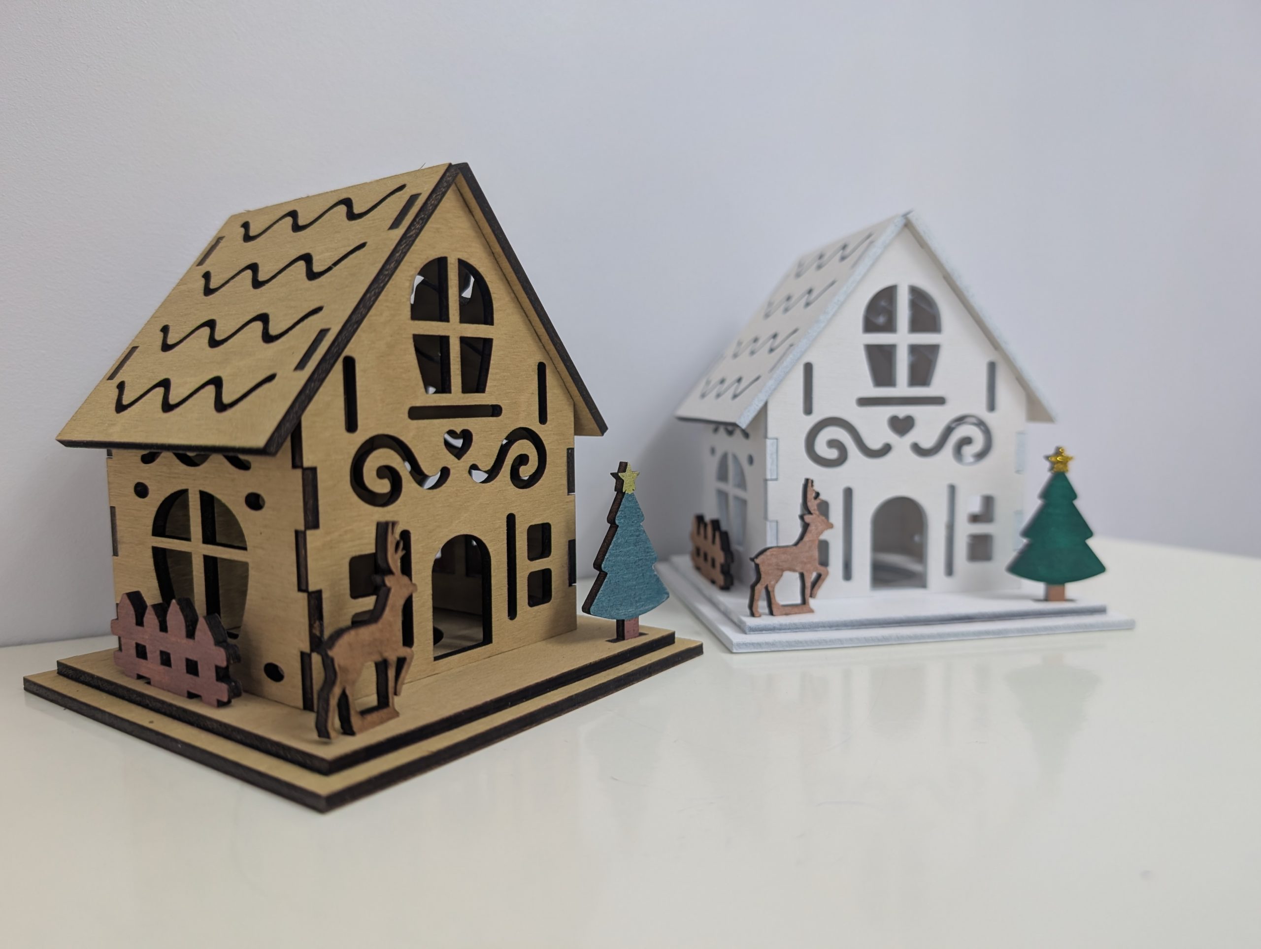 Medium Christmas House With LED Tea Light - Image 6