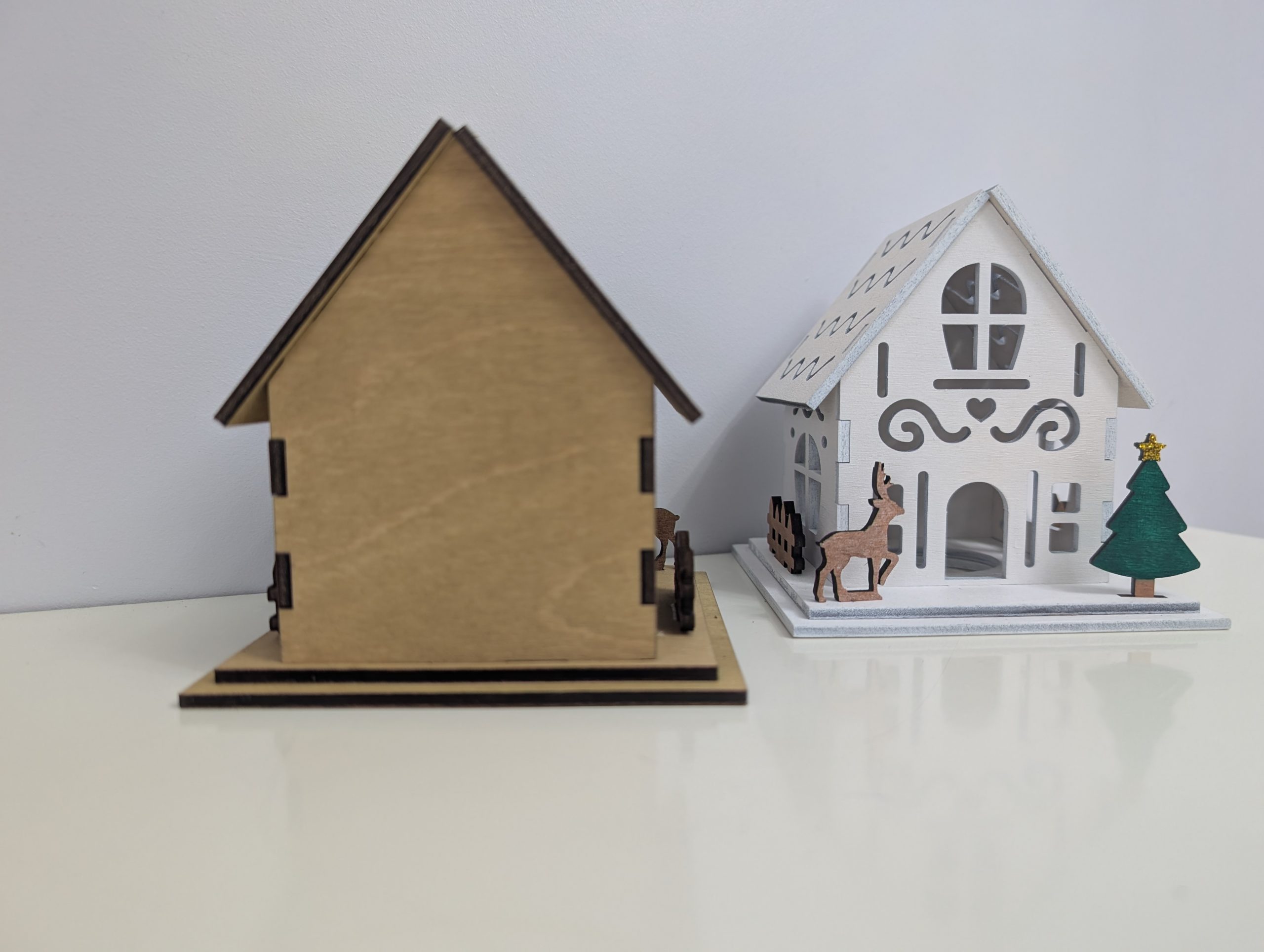 Medium Christmas House With LED Tea Light - Image 7