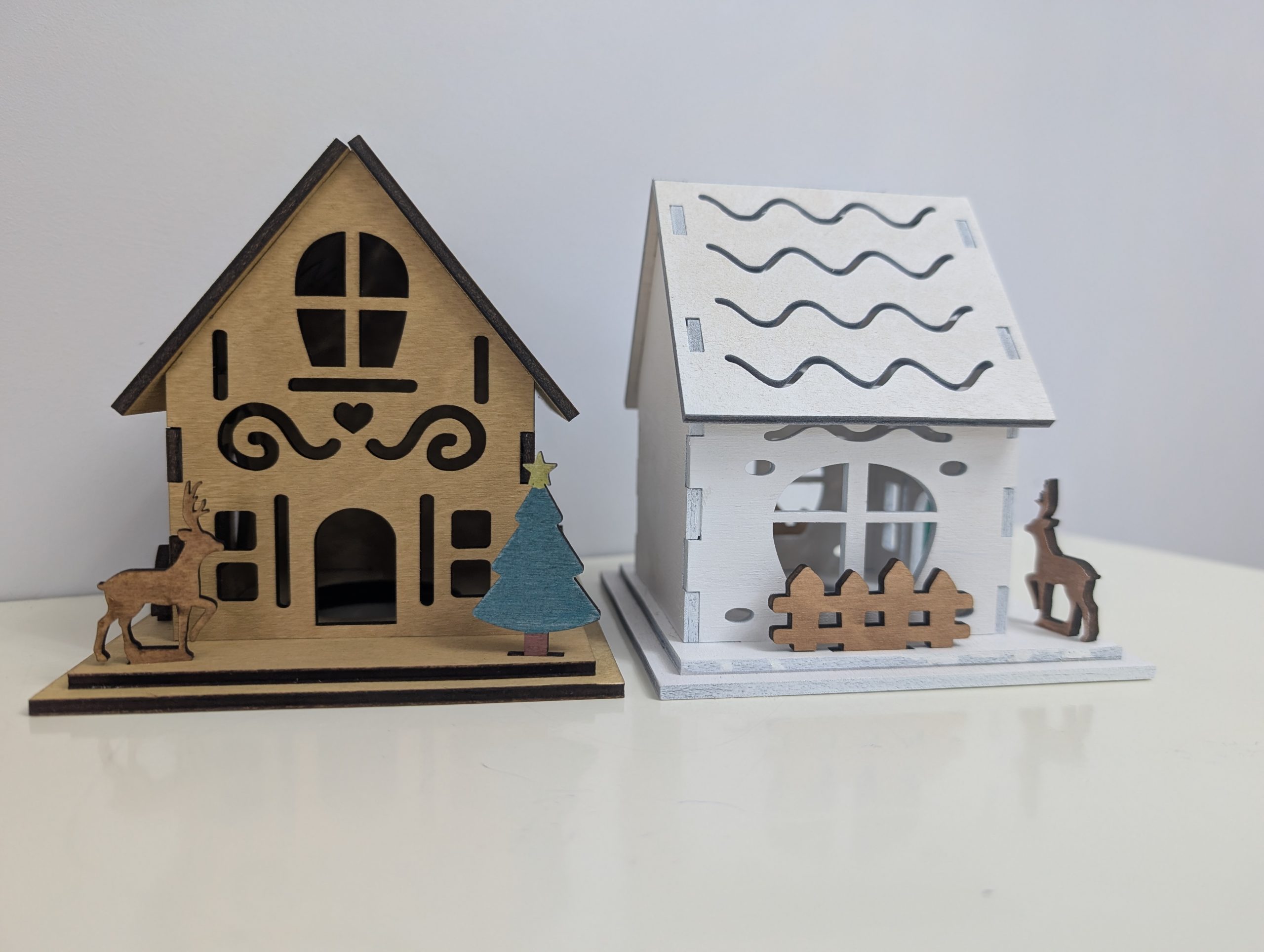 Medium Christmas House With LED Tea Light - Image 8