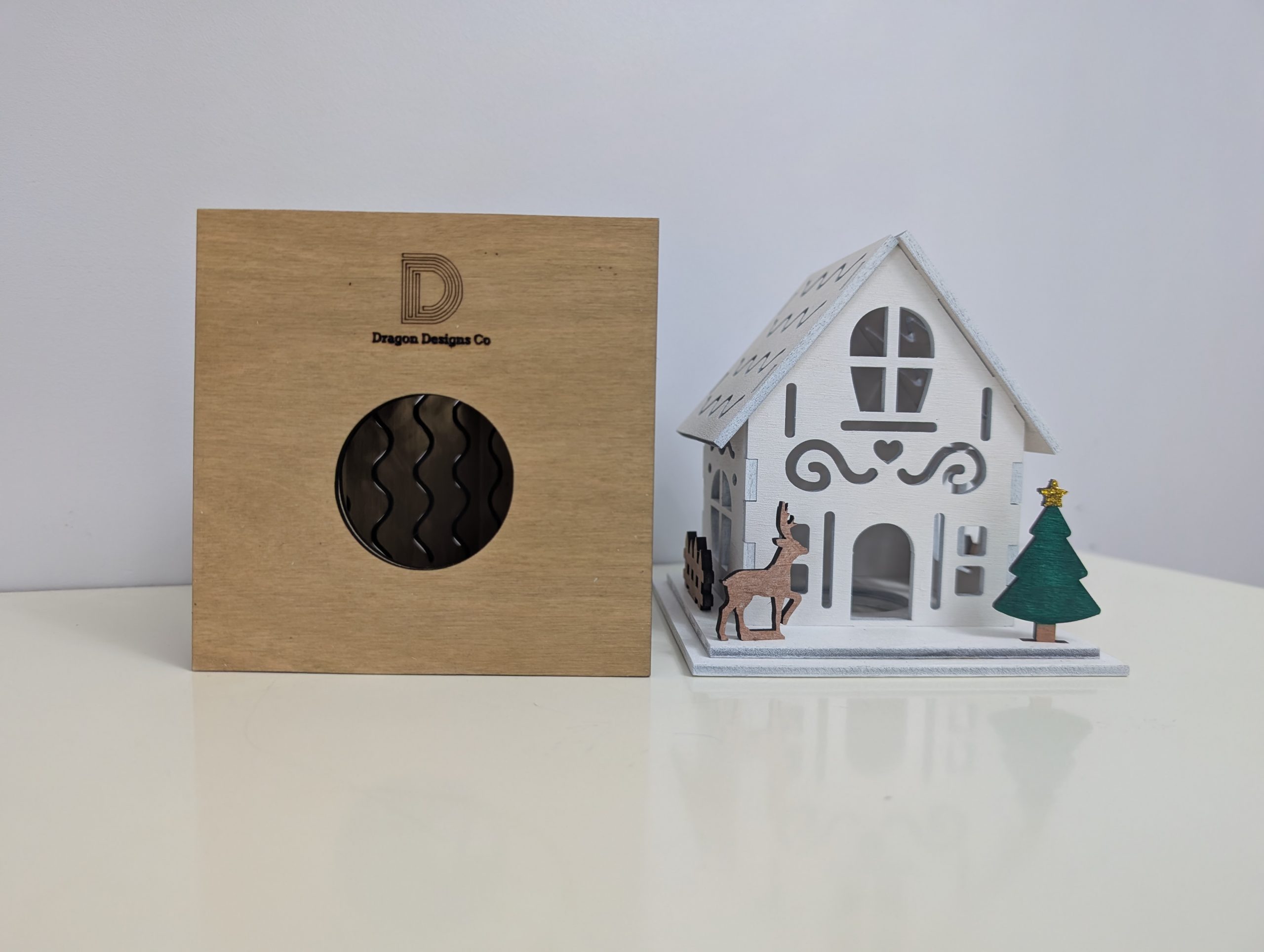 Medium Christmas House With LED Tea Light - Image 9