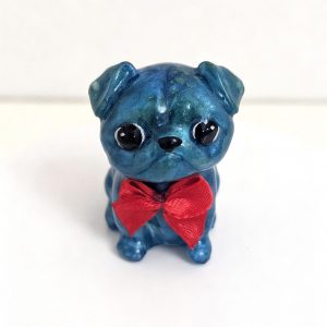 Handcrafted Resin Pug Pup #2